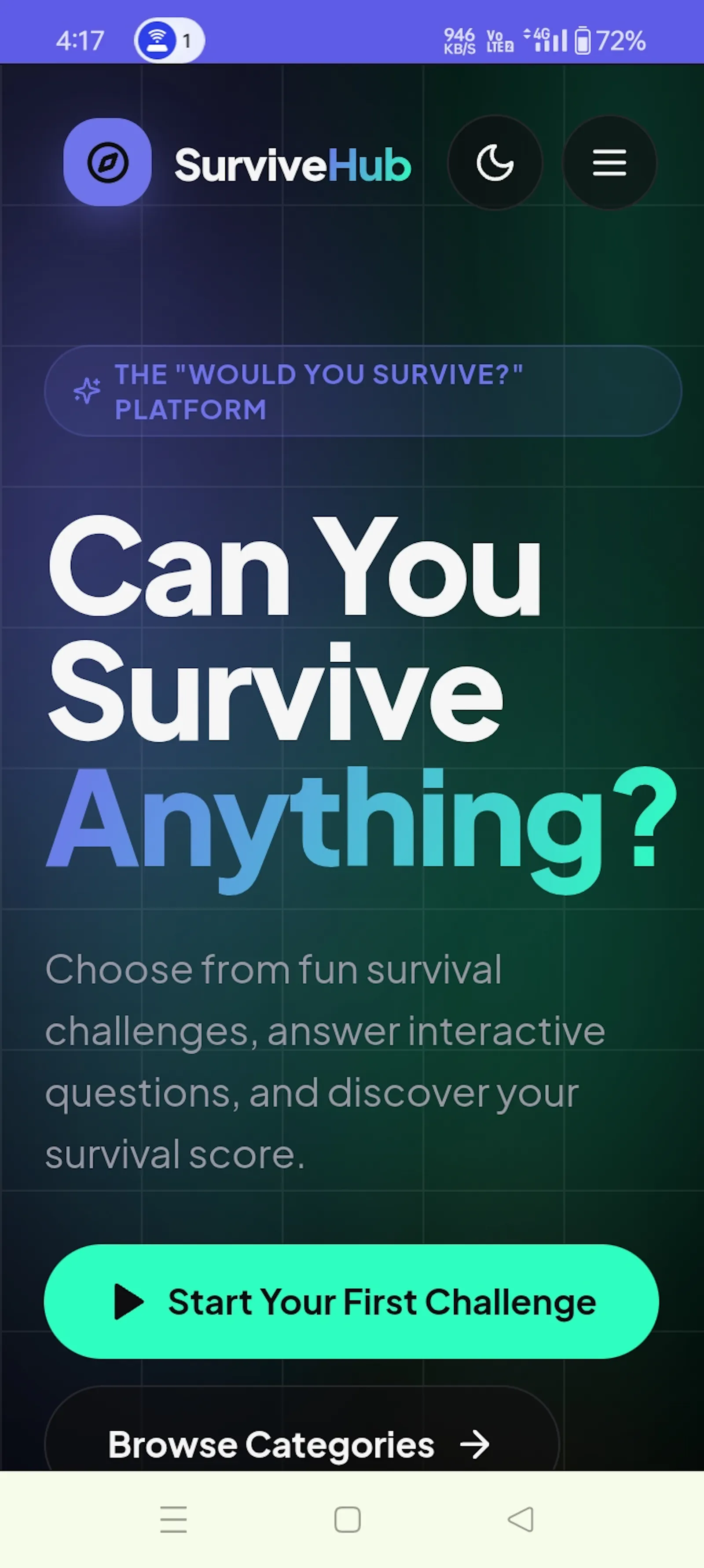 SurviveHub screenshot 1