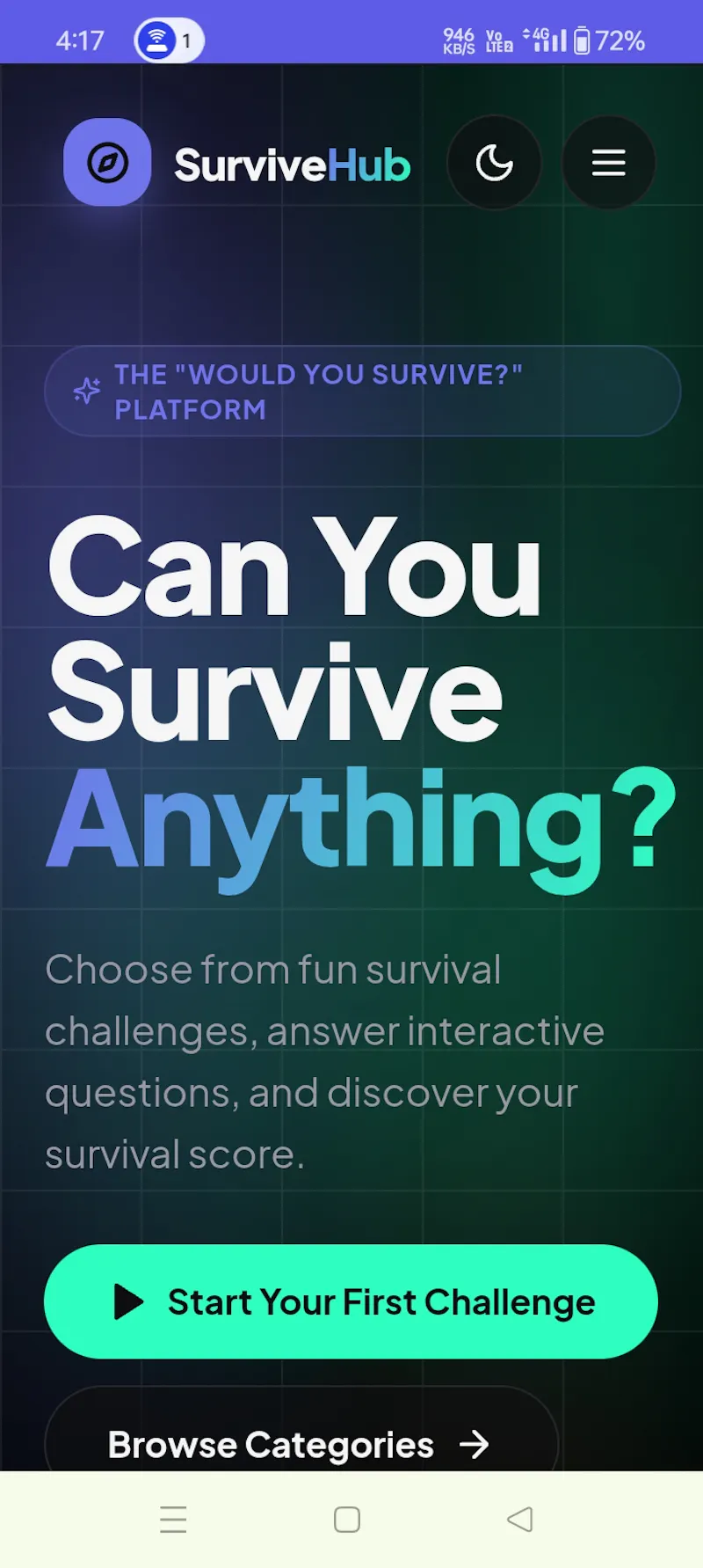 SurviveHub screenshot 1