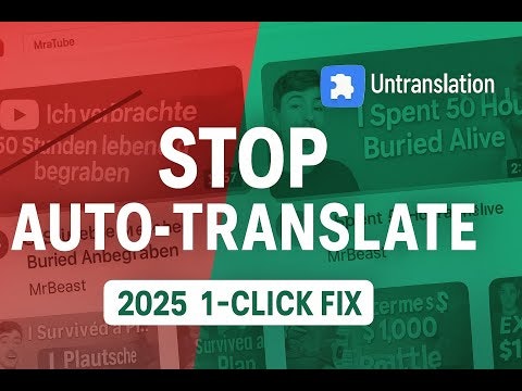 YouTube Anti Translate gallery image
