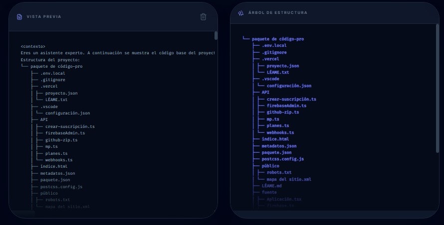 Code Bundler Pro - Main product screenshot demonstrating key features and user interface