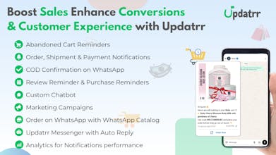 Updatrr WhatsApp Automation for Shopify gallery image