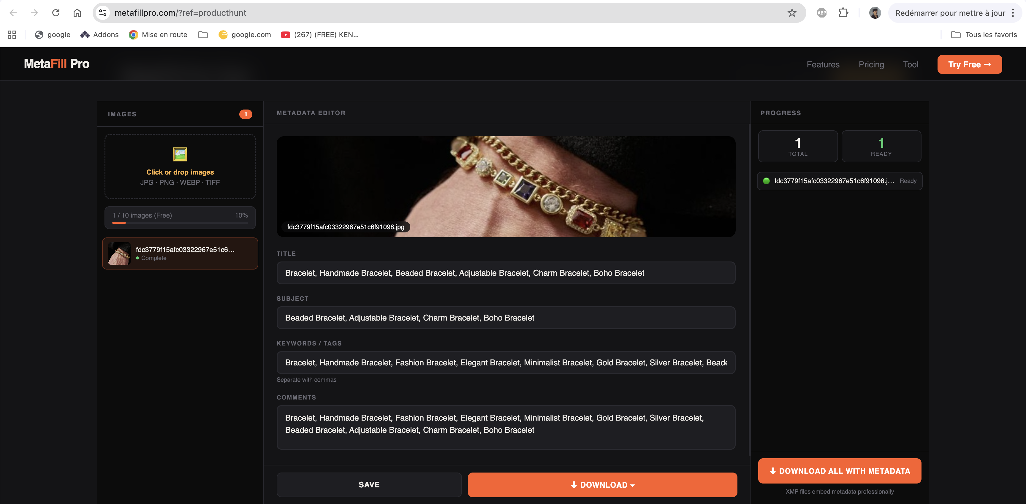 MetaFill Pro - Screenshot 3 showing product features and functionality