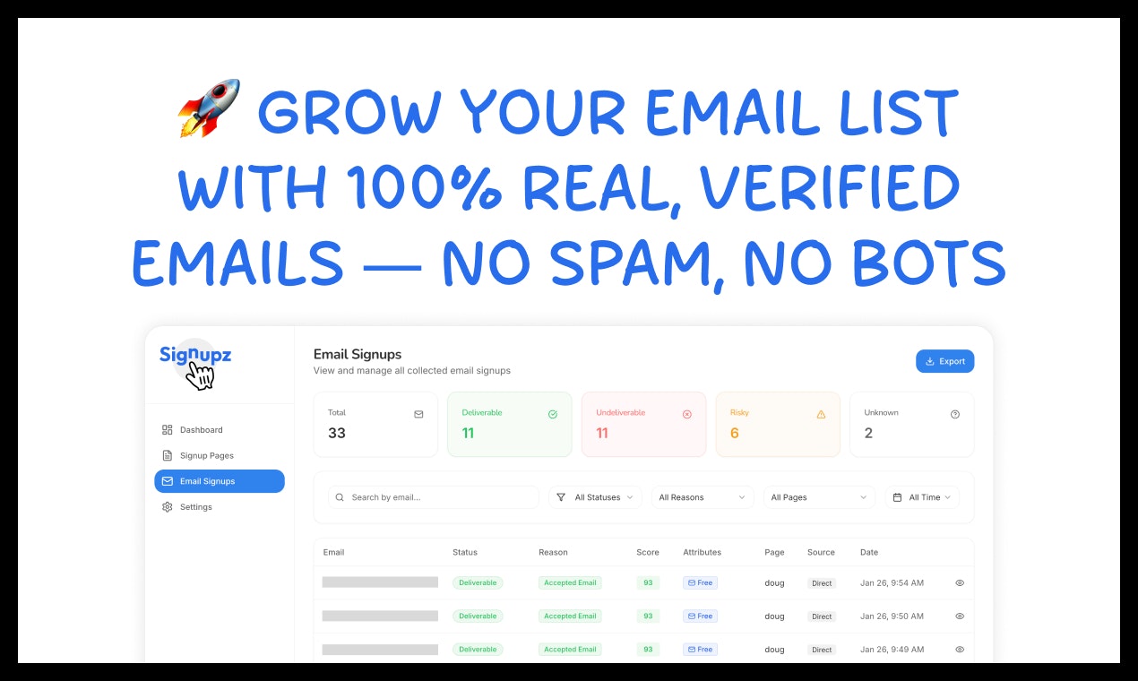 Signupz gallery image