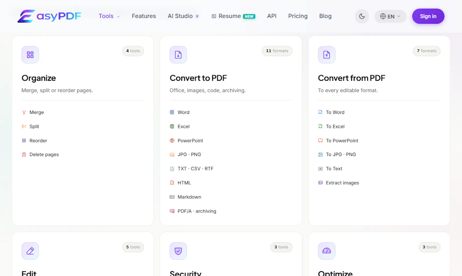 EasyPDF AI Editor screenshot 1