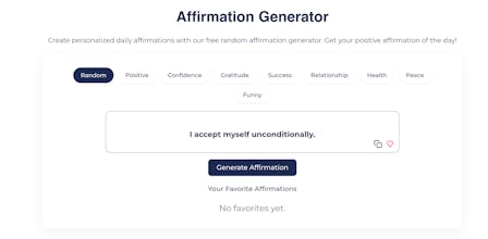 Affirmation Generator by AffirmationFlow gallery image