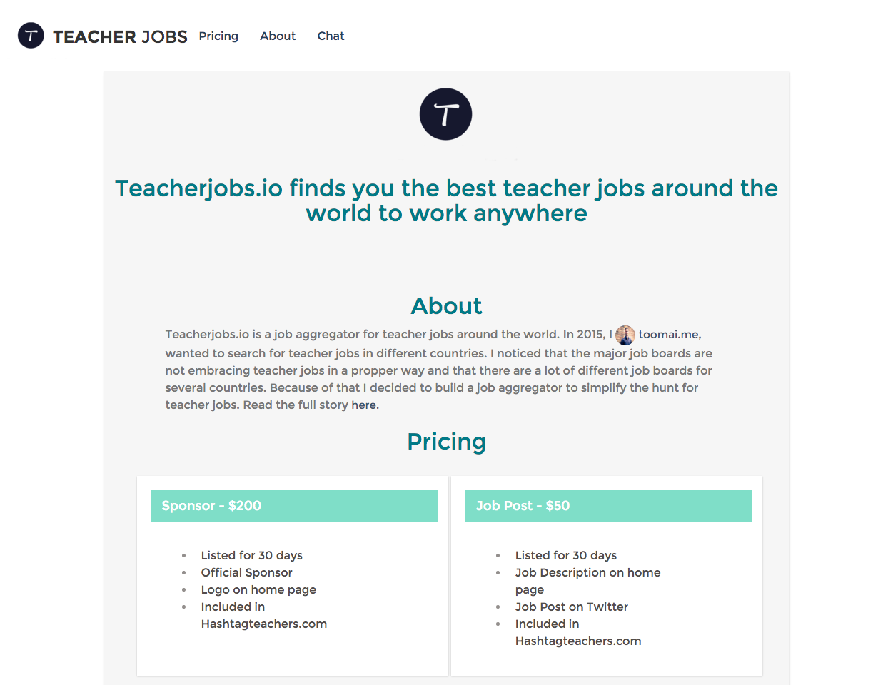 Teacherjobs.io gallery image