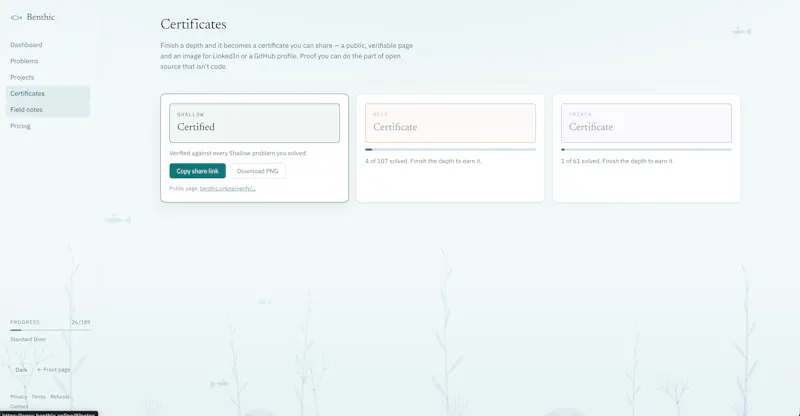 Benthic screenshot 2