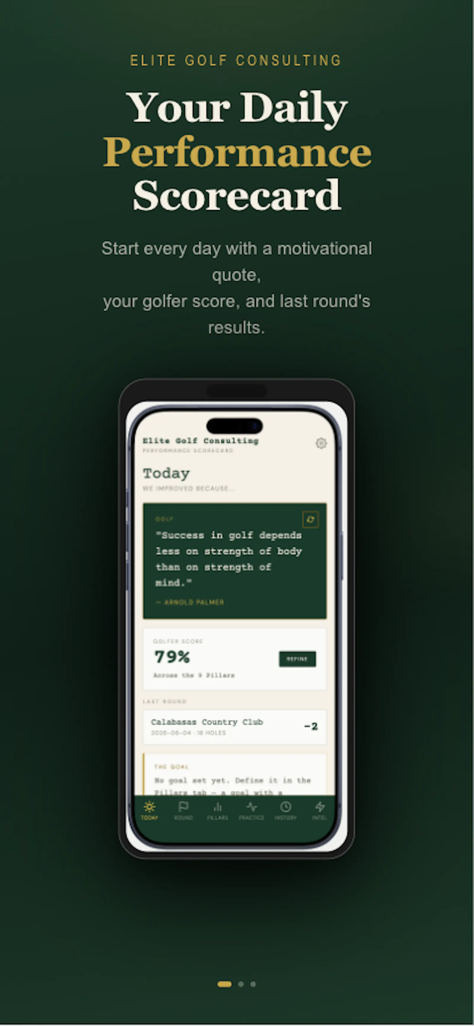 Elite Golf Consulting  screenshot 2