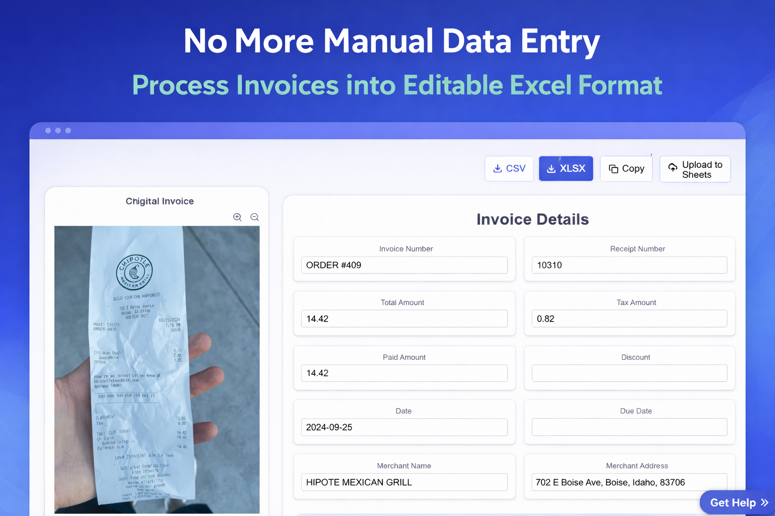 InvoiceConverter - Screenshot 2 showing product features and functionality