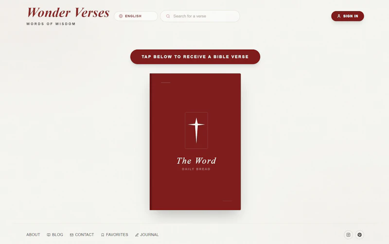 Wonder Verses screenshot 1