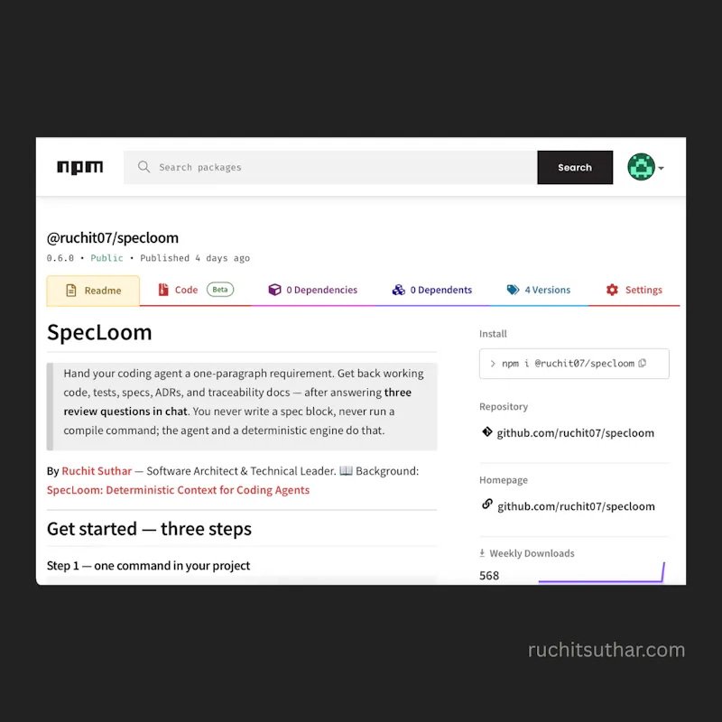 SpecLoom screenshot 1