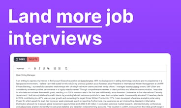 AI Cover Letter Generator by AIApply gallery image