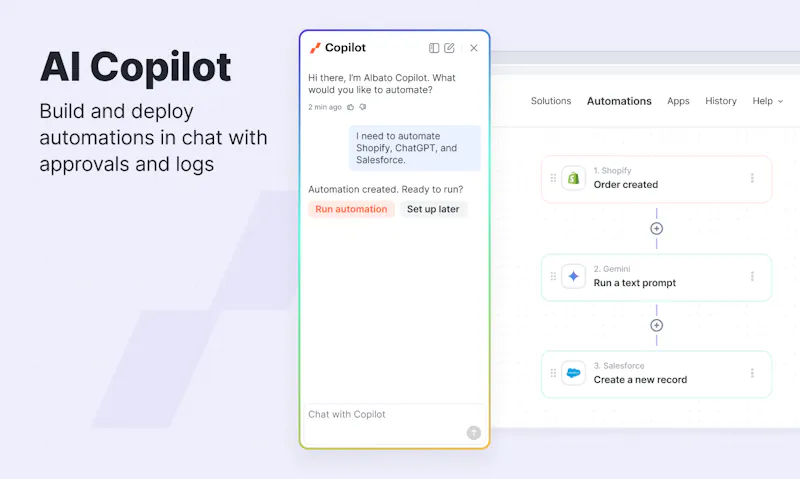 Albato AI screenshot 2