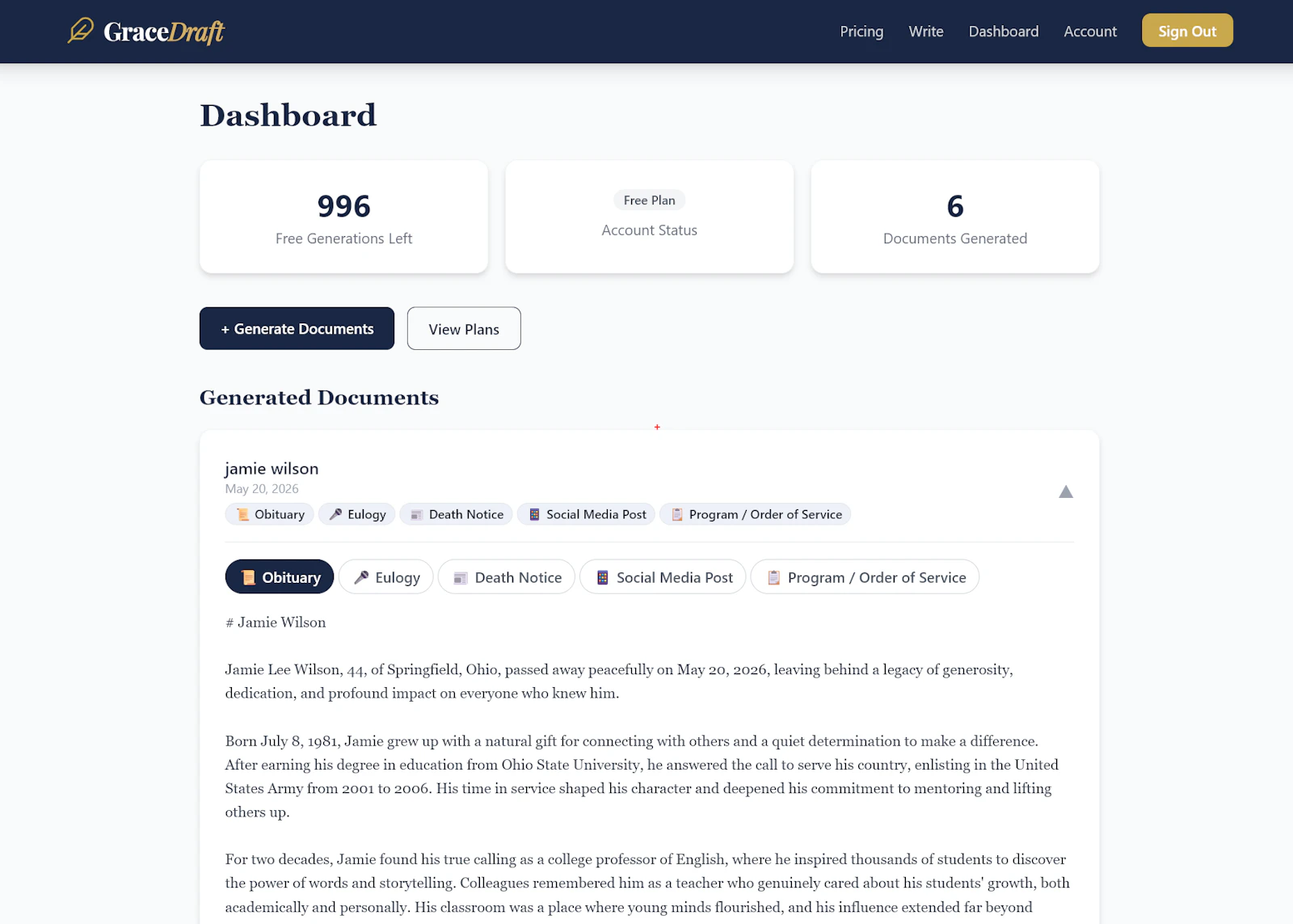 GraceDraft screenshot 3