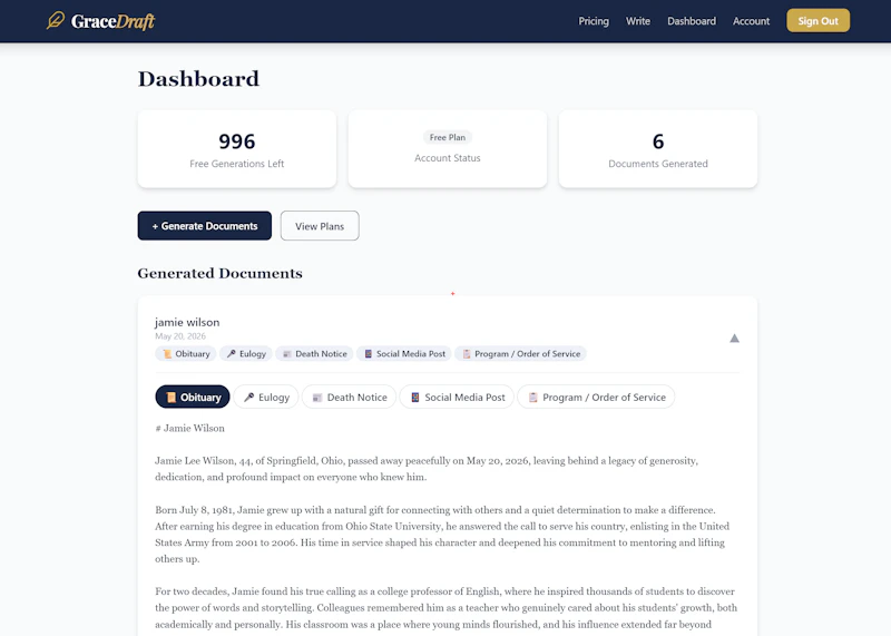 GraceDraft screenshot 3