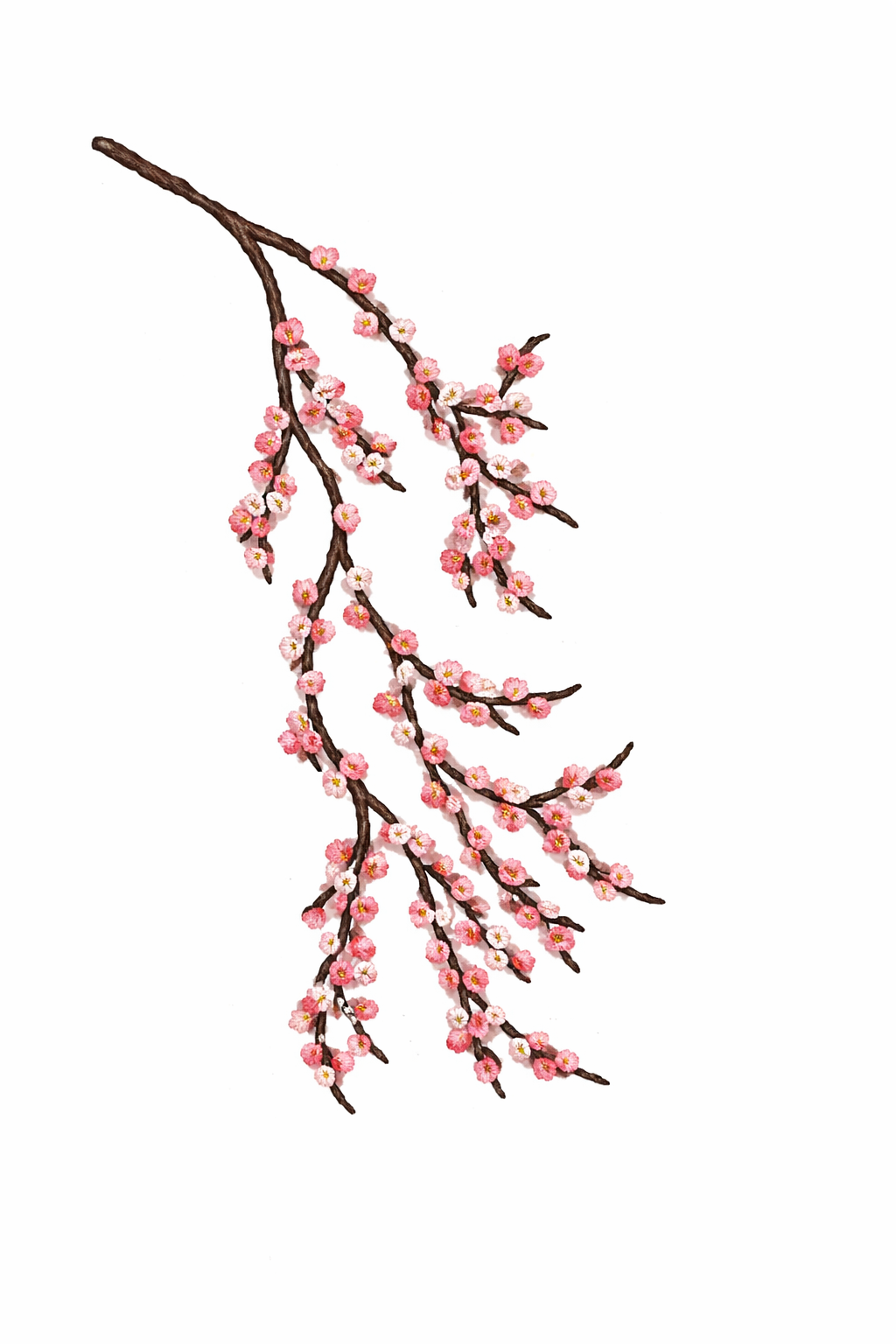 Cherry Blossom Embroidery Pattern (Free)