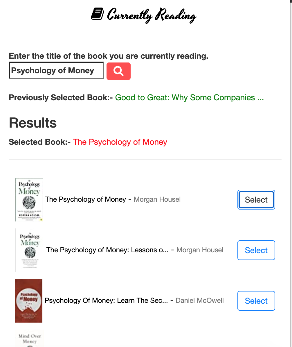 Currently Reading gallery image