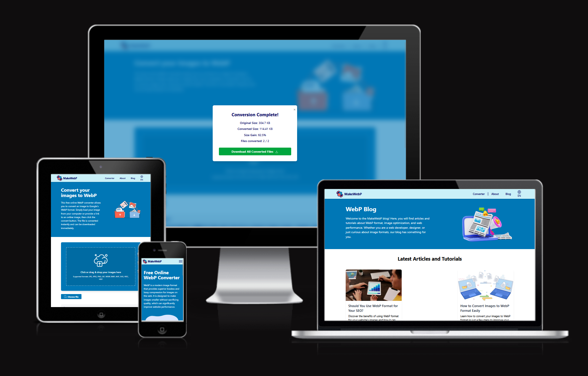 Mídia 3 de Makewebp - MakeWebp é a ferramenta de conversão Webp 100% mais rápida