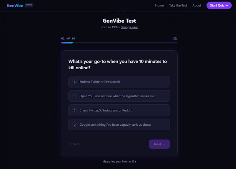 GenVibe Test screenshot 2