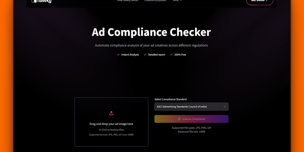 Ad compliance checker by Hawky.ai