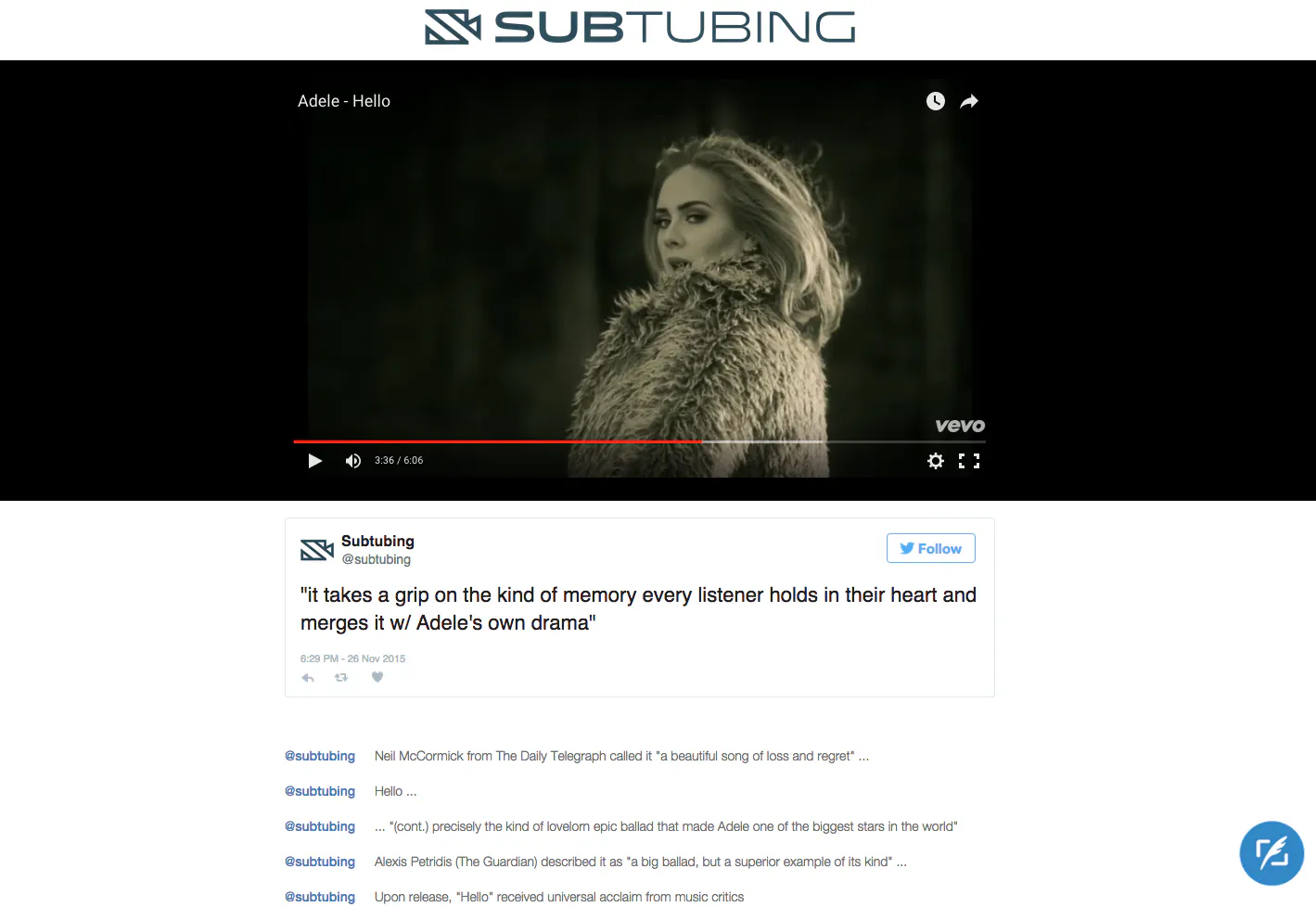 Subtubing