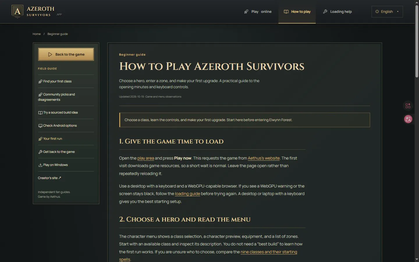 AzerothSurvivors.app gallery image