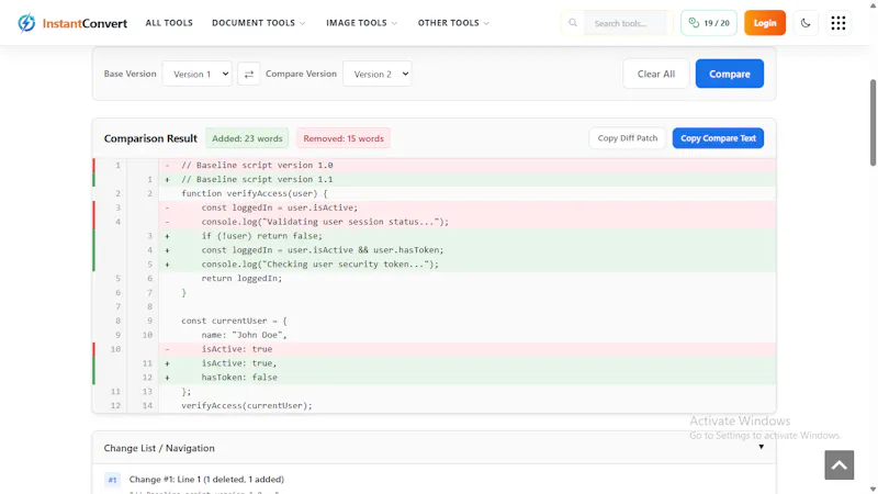 DIffEasy screenshot 2