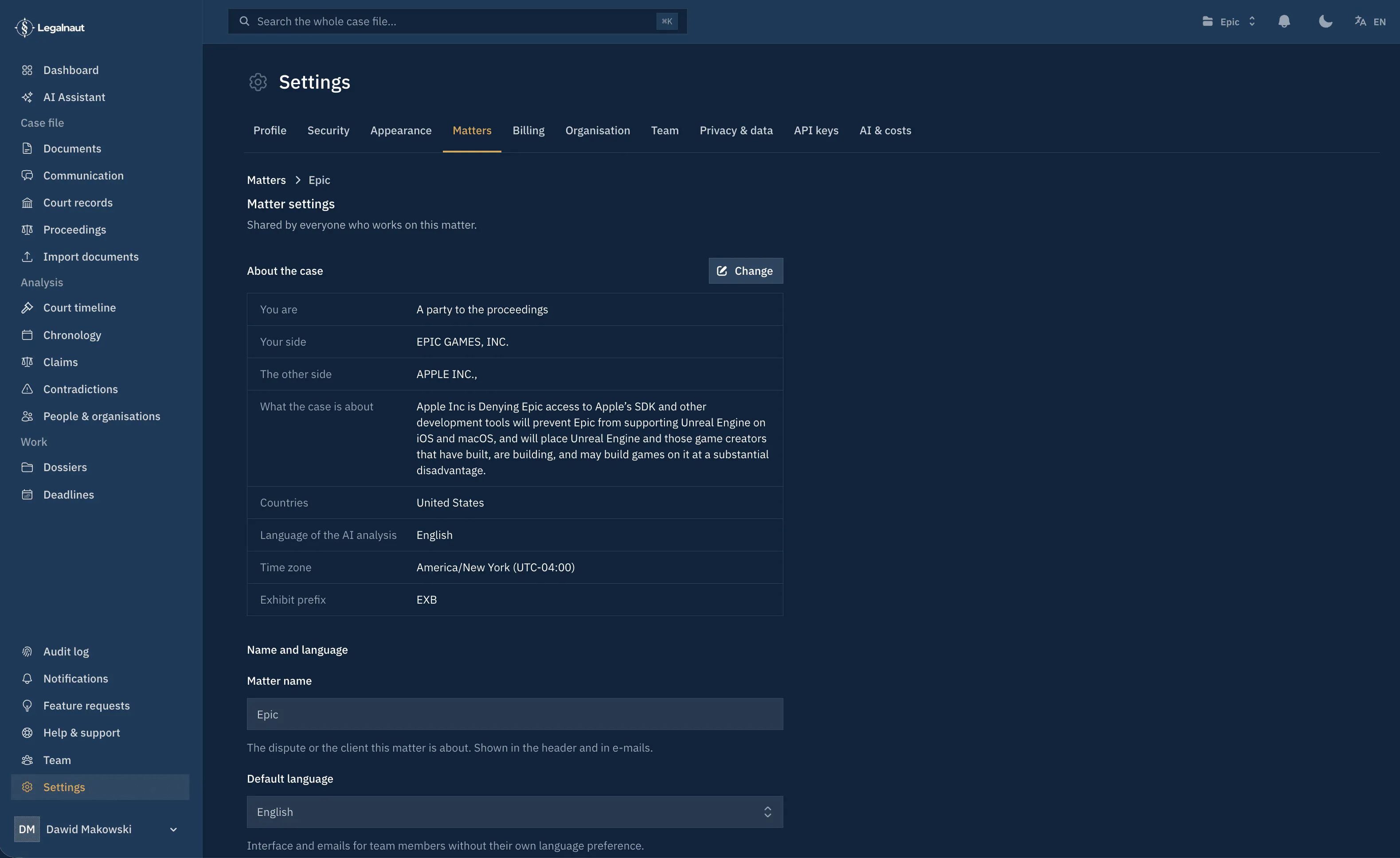 Legalnaut: AI Litigation & Case Analysis gallery image