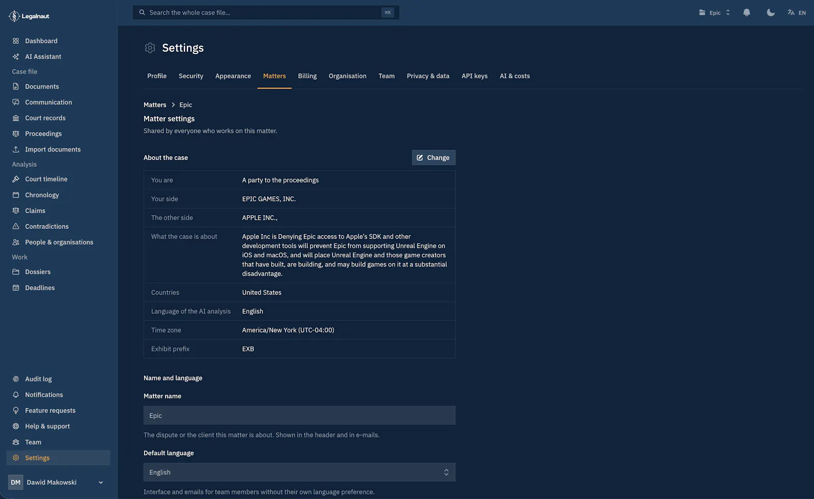 Legalnaut: AI Litigation & Case Analysis screenshot 14