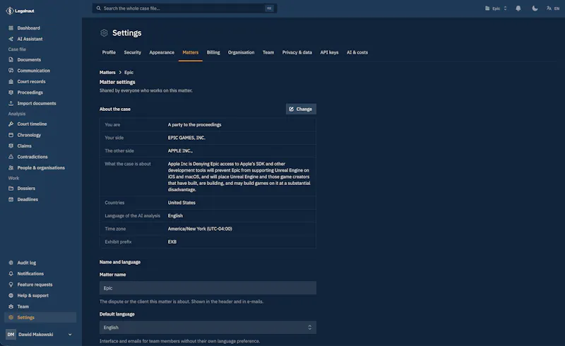 Legalnaut: AI Litigation & Case Analysis screenshot 14