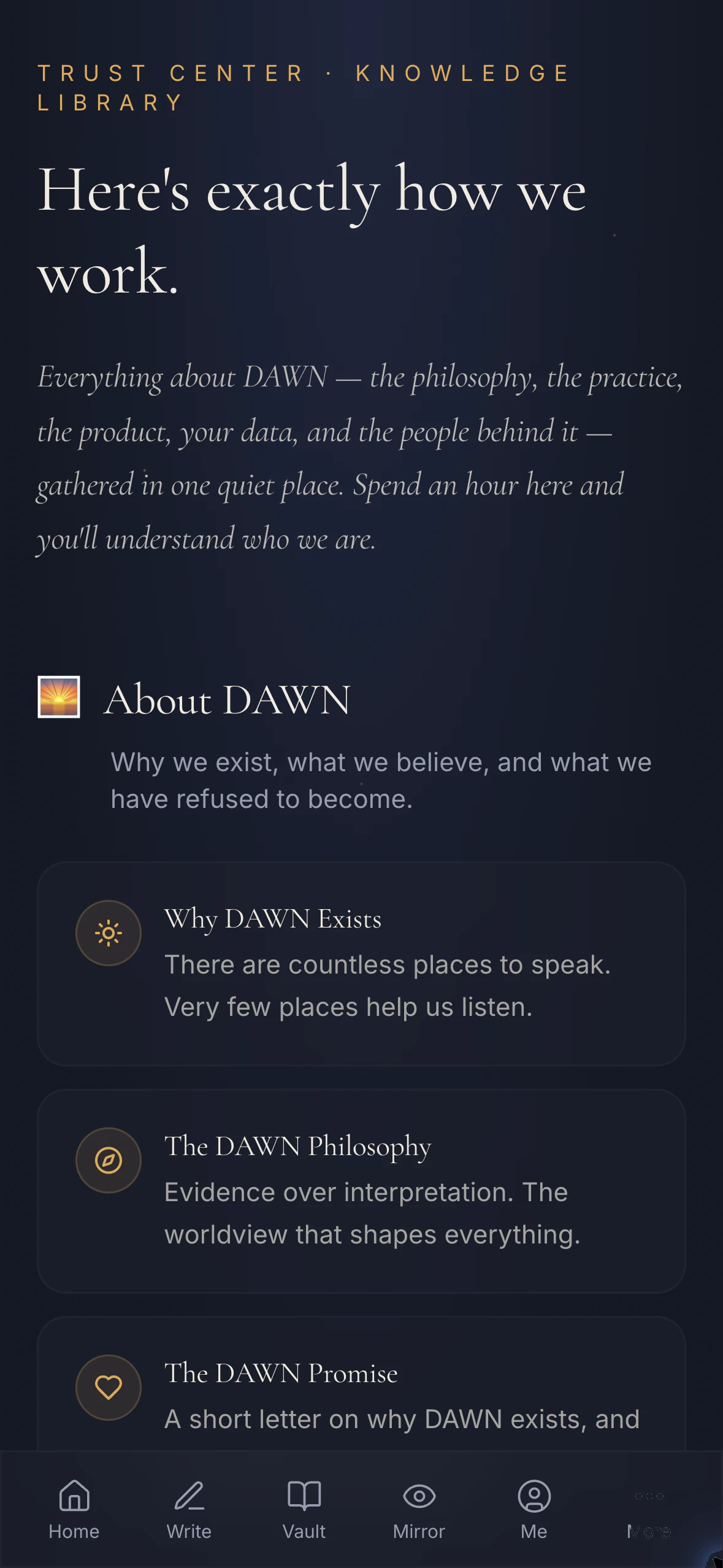 DAWN Vault journal for your inner world 截图 8