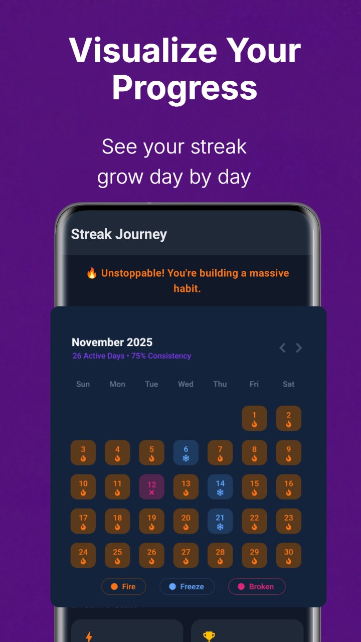 StreakUp - Screenshot 5 showing product features and functionality