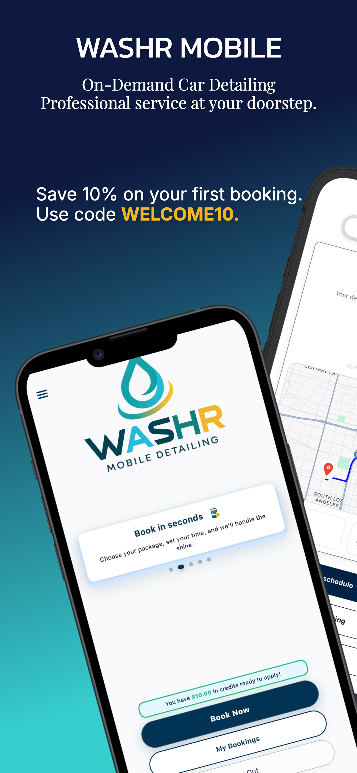 Washr Mobile Inc. - Main product screenshot demonstrating key features and user interface