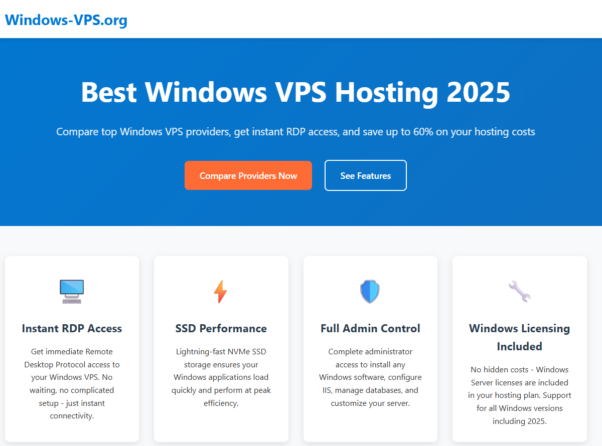 Windows VPS - Best Windows VPS Hosting 2025媒体1