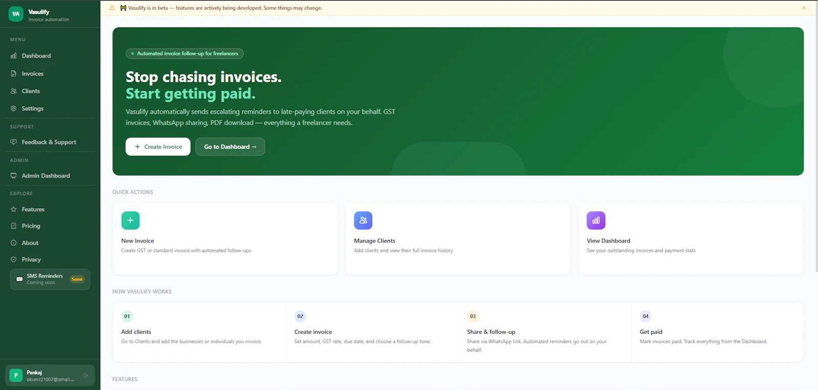 vasulify: Automated Invoicing screenshot 4