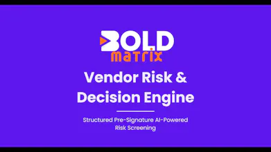 Bold Matrix | Vendor Risk Engine gallery image