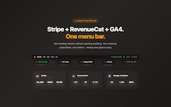 IndieBar - Revenue Tracker gallery image