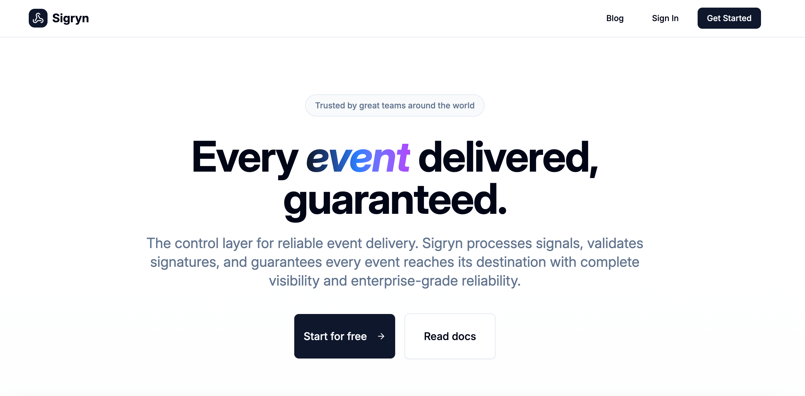 Sigryn - Main product screenshot demonstrating key features and user interface