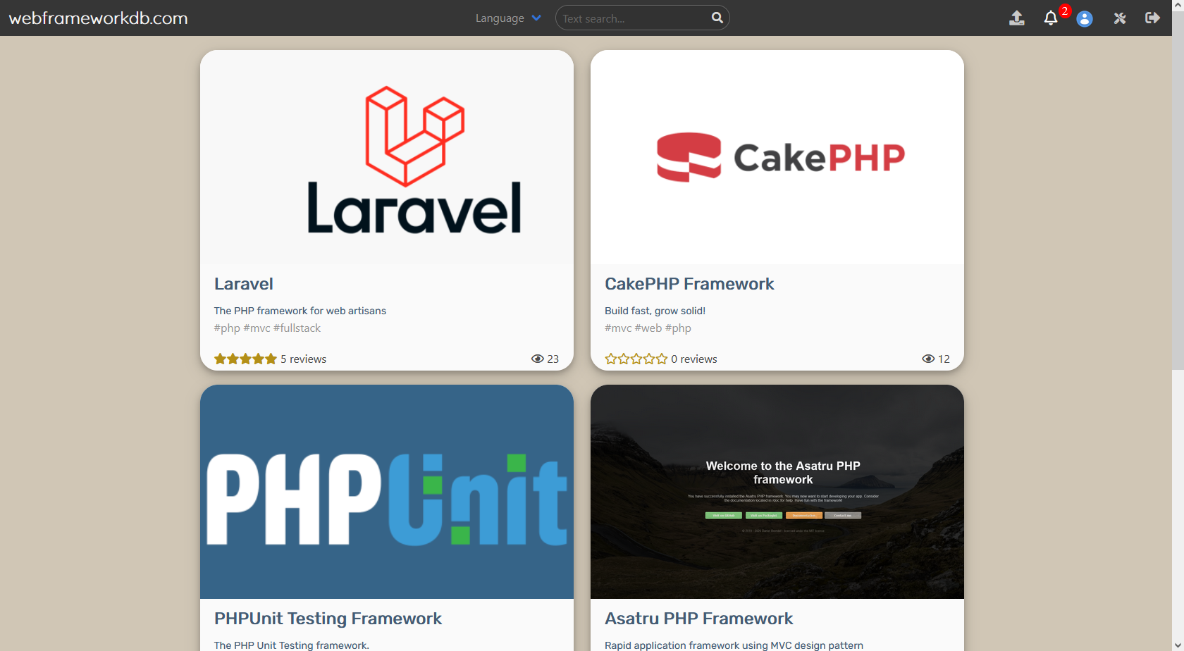WebframeworkDB gallery image
