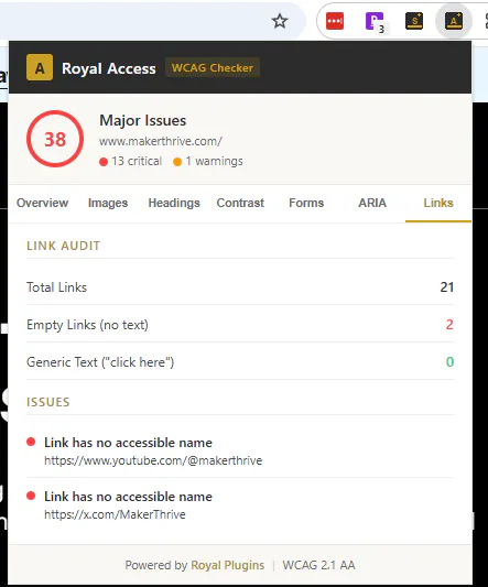 Royal Access Chrome Extension gallery image