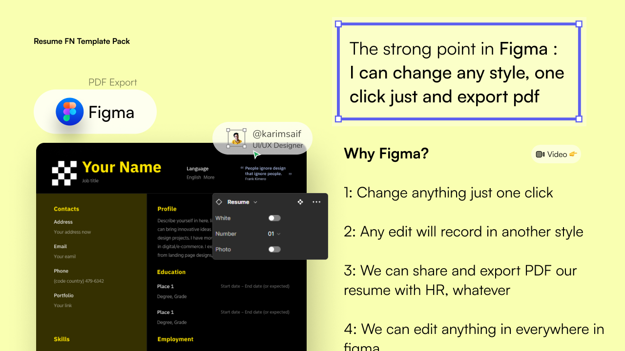 Resume FN Pack (Notion Figma Framer) media 3