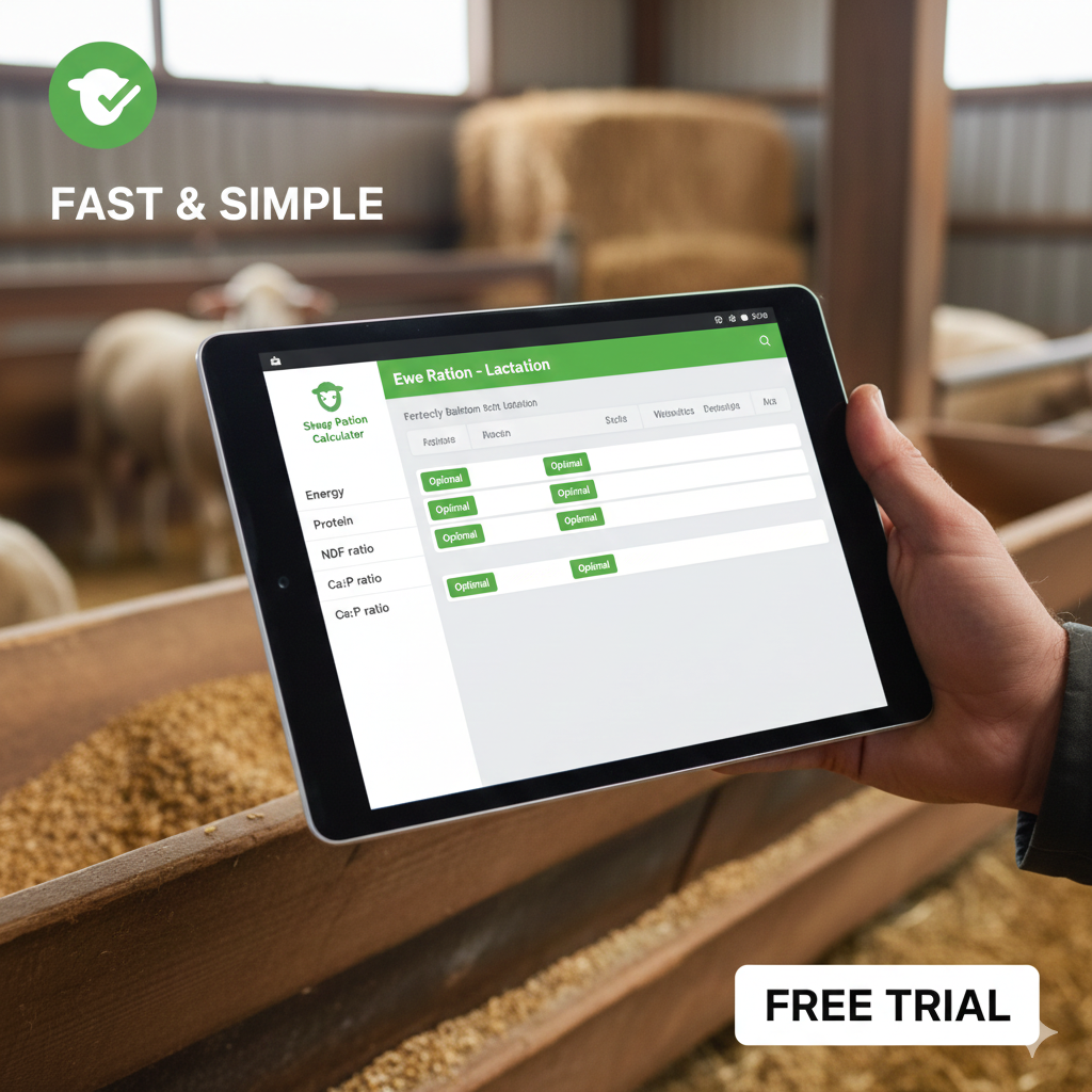 Sheep Ration Calculator - Product Hunt launch logo and brand identity