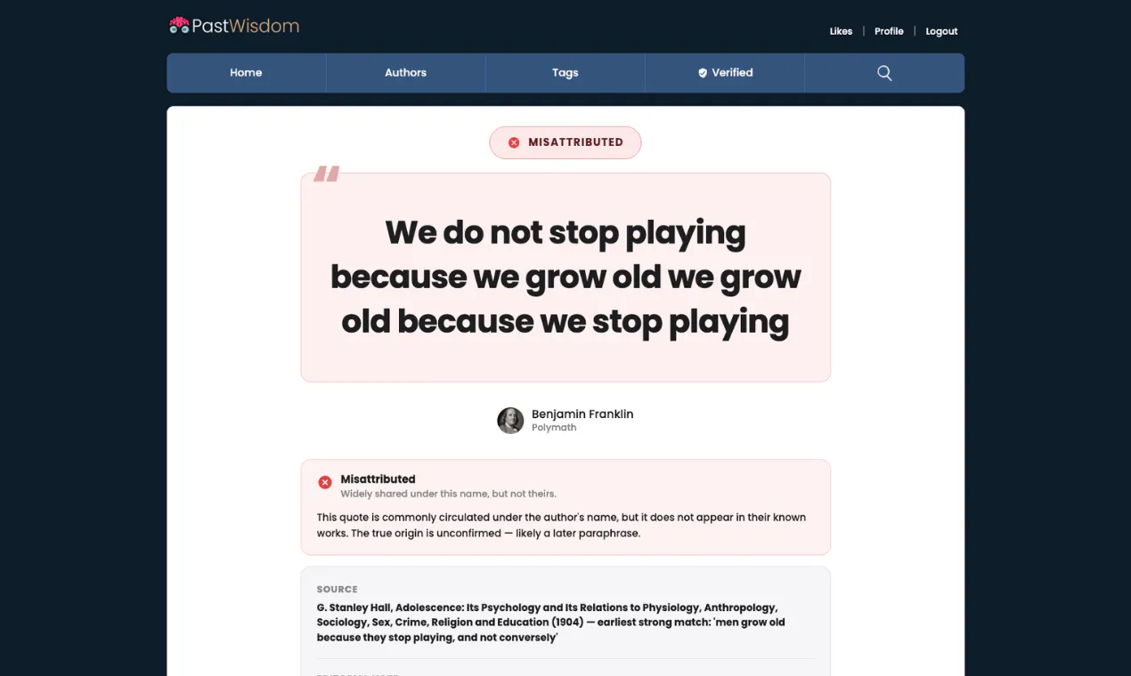 PastWisdom gallery image