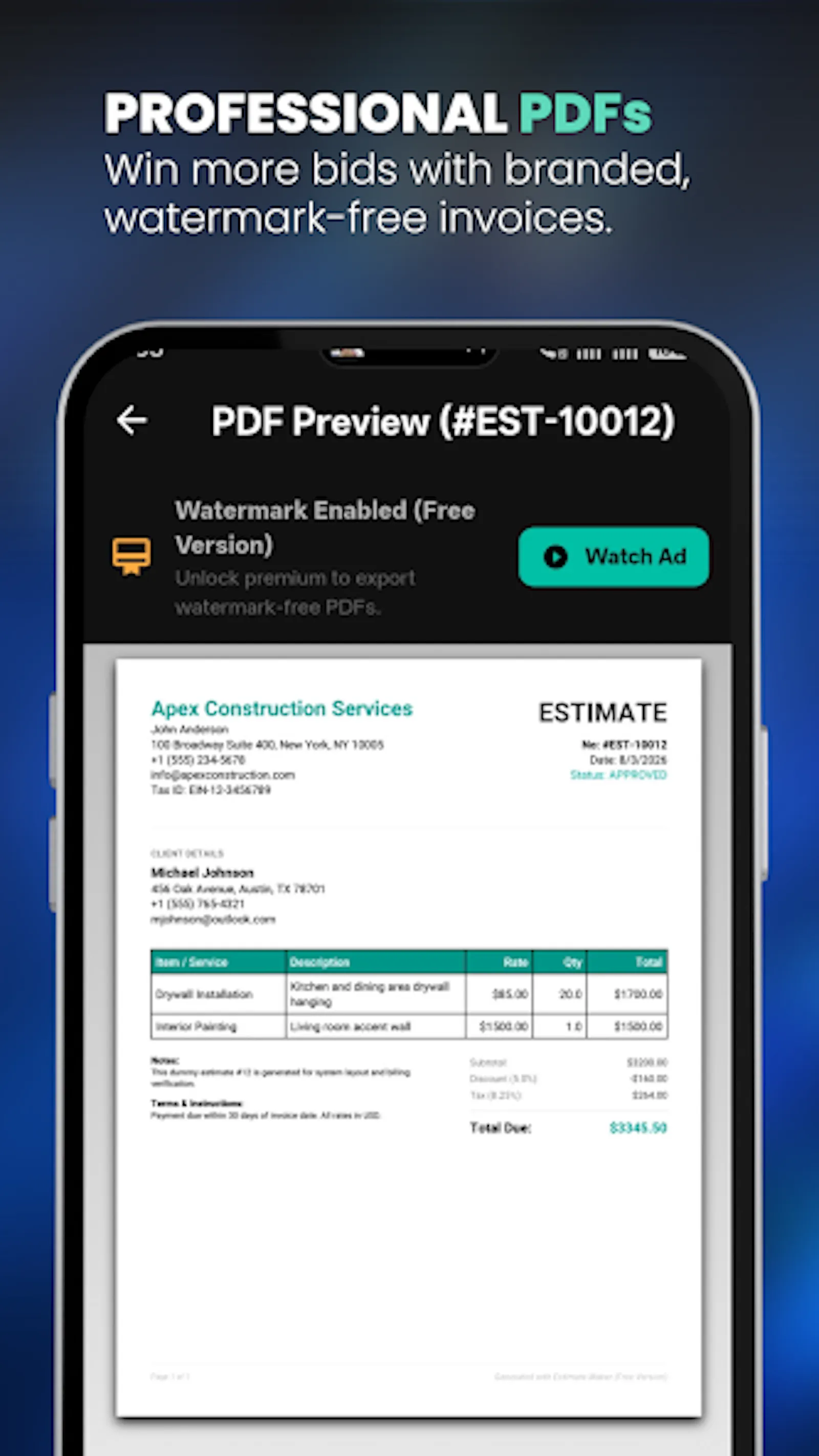 Invoice & Estimate Maker App screenshot 5