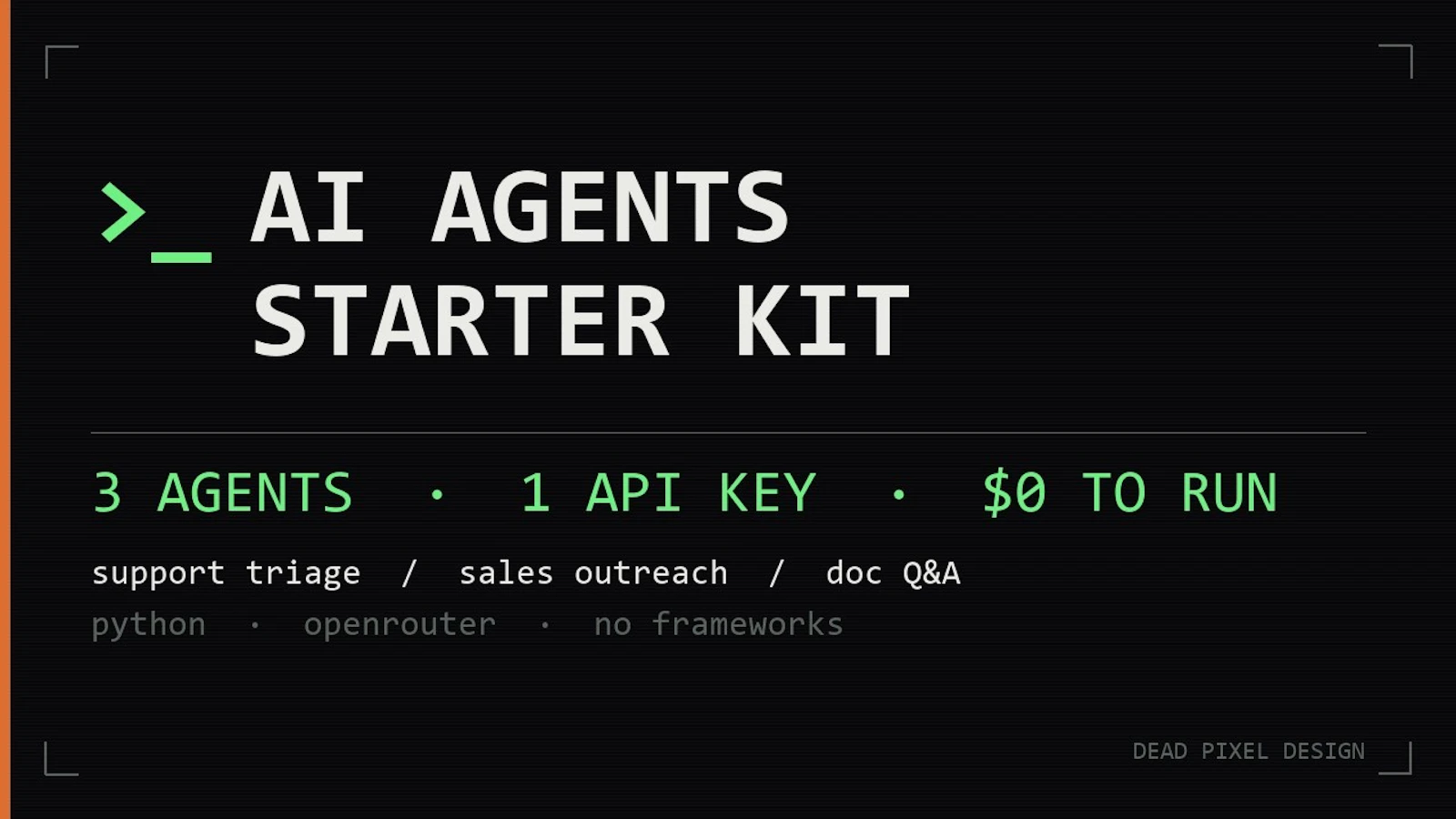 AI Agents Starter Kit screenshot 1 (video preview)