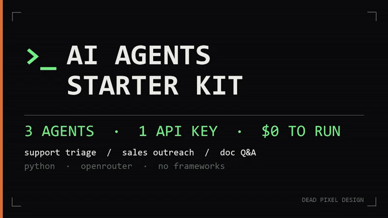 AI Agents Starter Kit screenshot 1 (video preview)