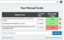Mutual Fund Tracker (Indian Funds Only)