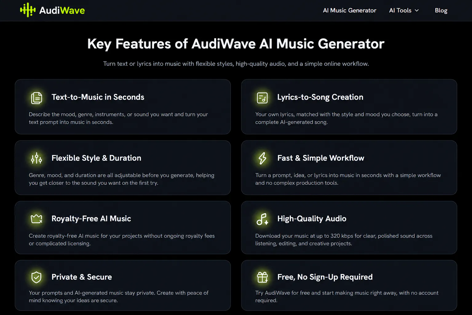 AudiWave AI Music Generator gallery image