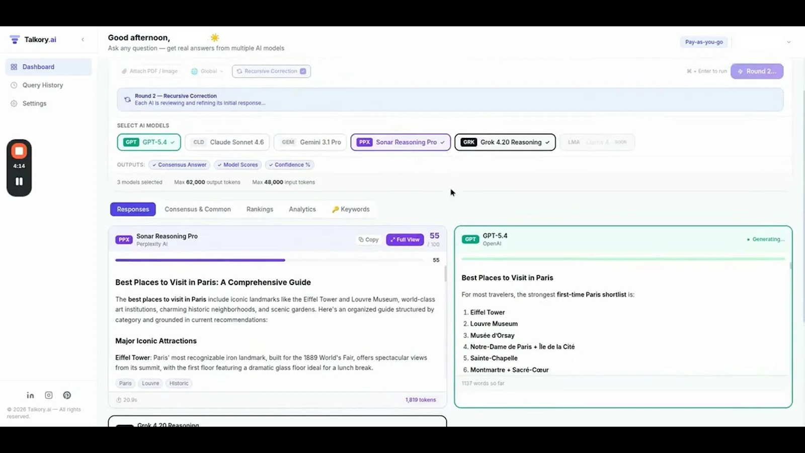 Talkory.ai screenshot 1 (video preview)