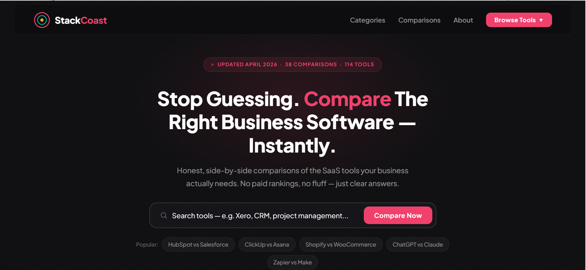 StackCoast - Find the Right SaaS Tool gallery image